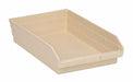 F0620 Shelf Bin Ivory Polypropylene 4 in