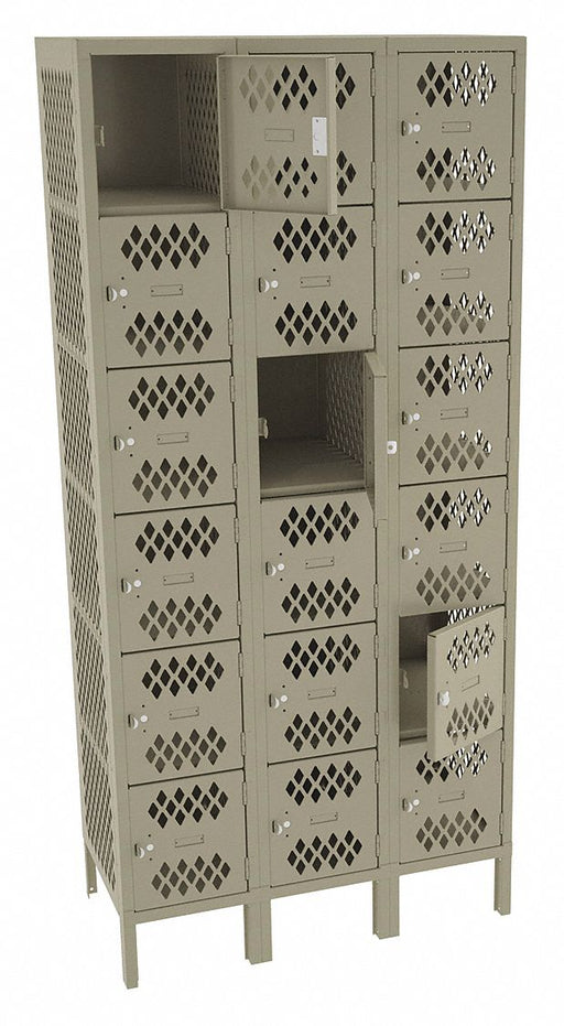 Bx Lckr 6x3Lckr Sand 78 x36 x18 Assm