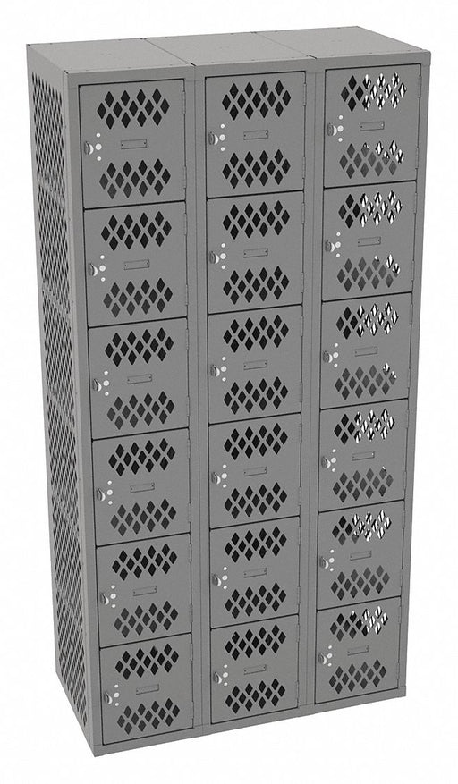 Bx Lckr 6x3Lckr Gray 72 x36 x18 Assm