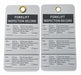 Tag White Cardstock 5-3/4inH 3inW PK25