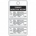 Tag White Aluminum 4-1/4inH 3inW PK25