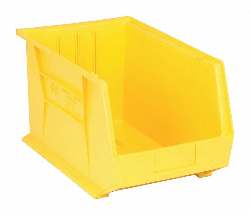 F0609 Hang and Stack Bin Yellow PP 10 in