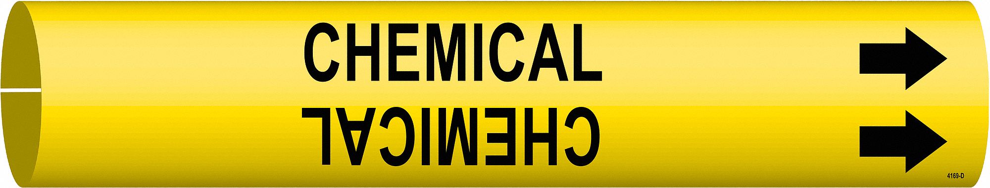 Pipe Mrkr Chemical 2 13/16in H 2 4/5in W