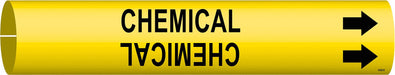 Pipe Mrkr Chemical 2 13/16in H 2 4/5in W