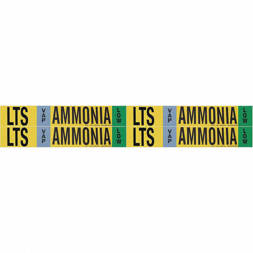 Pipe Marker Ammonia 1 1/8in H 7in W