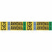 Pipe Marker Ammonia 1 1/8in H 7in W