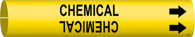 Pipe Marker Chemical 13/16 in H 4/5 in W