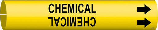 Pipe Marker Chemical 13/16 in H 4/5 in W