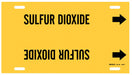 Pipe Marker Sulfur Dioxide 10in H 24in W