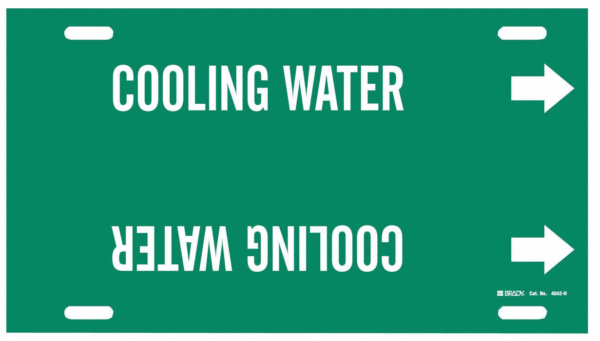 Pipe Mrkr Cooling Watr 9 5/16in H 32in W