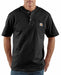 K7959 Short Sleeve Henley Black L