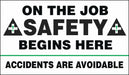 Safety Banner 28in x 48in Poly Sheeting
