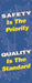 Safety Banner 74in x 28in Poly Sheeting