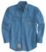 FR Long Sleeve Shirt Blue 2XLT Button