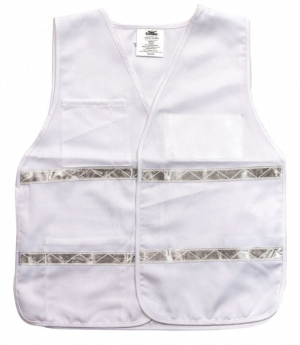E4207 Safety Vest White Legend Insert Univsl