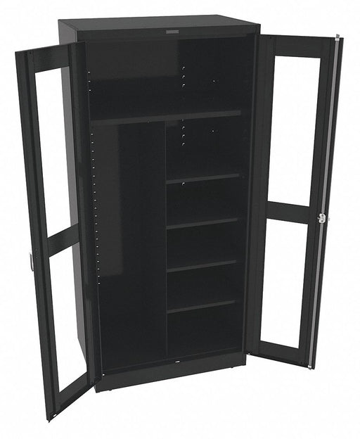 Storage Cabinet 78 x36 x24 Black 5Shlv