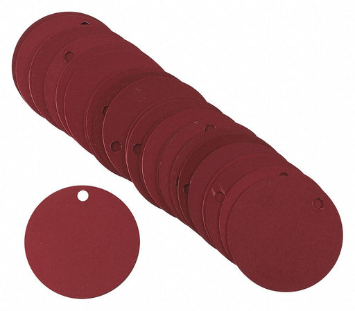 Blank Tag Aluminum 2in W Red PK25