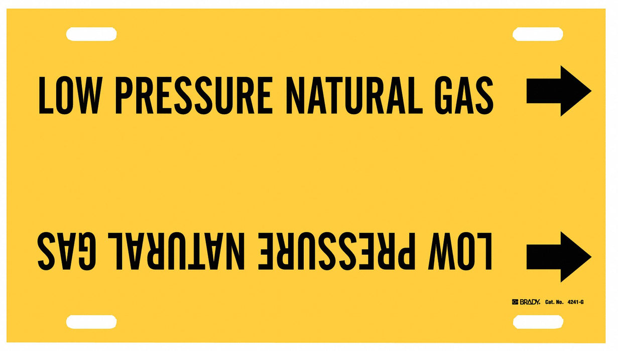 Pipe Mrkr Low Prssre Natural Gas 10in H