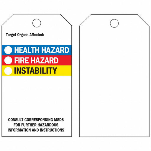 Tag Vinyl HMIG Color Bar PK25