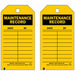 Tag Black/Yellow 5-3/4inH 3inW PK10