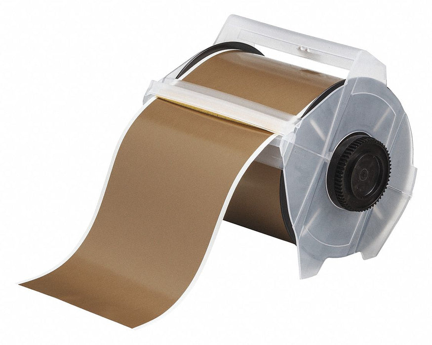 ContinuousLabelStock Gold Gloss 4inW