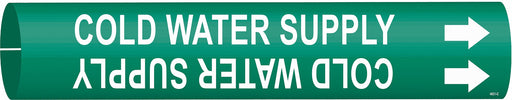 Pipe Markr Cold Water Supply 2in H 2in W