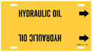 Pipe Marker Hydraulic Oil 10in H 32in W