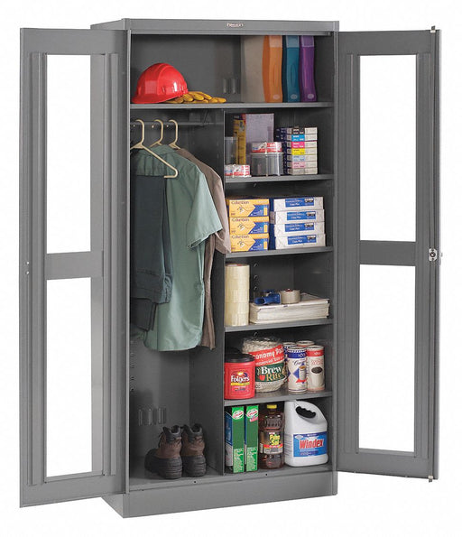 Storage Cabinet 78 x36 x24 MdGry 5Shlv