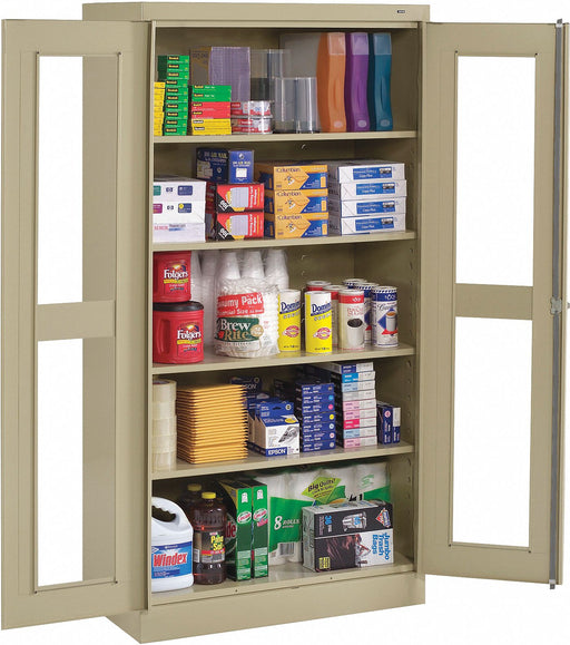 E4463 Storage Cabinet 72 x36 x24 Sand 4Shlv