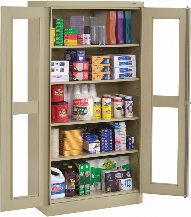 E4463 Storage Cabinet 72 x36 x24 Sand 4Shlv