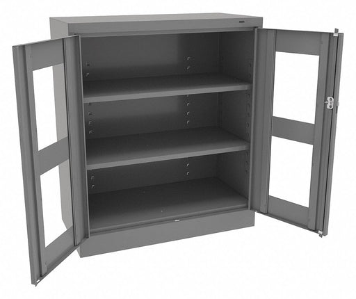 E4467 Storage Cabinet 42 x36 x18 MdGry 2Shlv