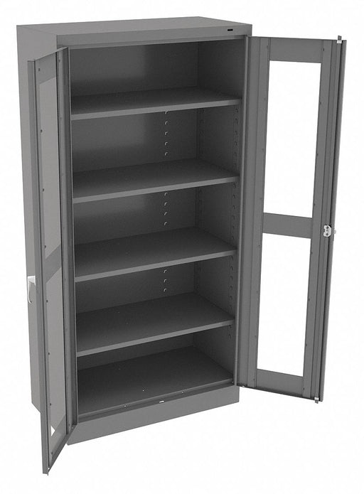 E4462 Storage Cabinet 72 x36 x18 MdGry 4Shlv