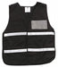 E4207 Safety Vest Black Legend Insert Univsl