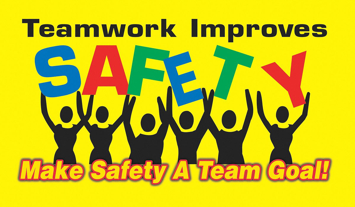 Safety Banner 28in x 48in Poly Sheeting