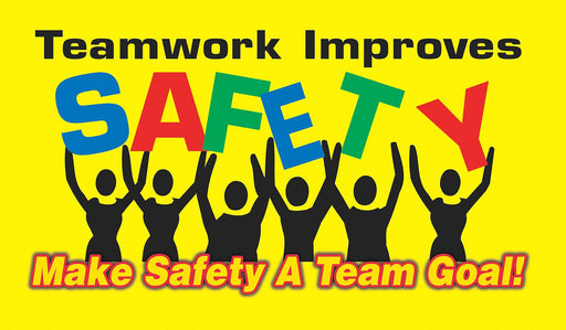 Safety Banner 28in x 48in Poly Sheeting