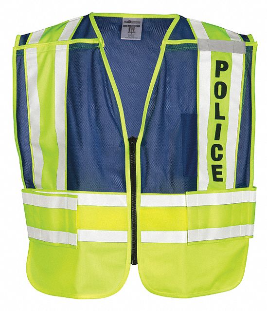 Safety Vest Blue Police M/XL