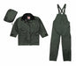 Rain Suit w/Jacket/Bib Unrated Green XL