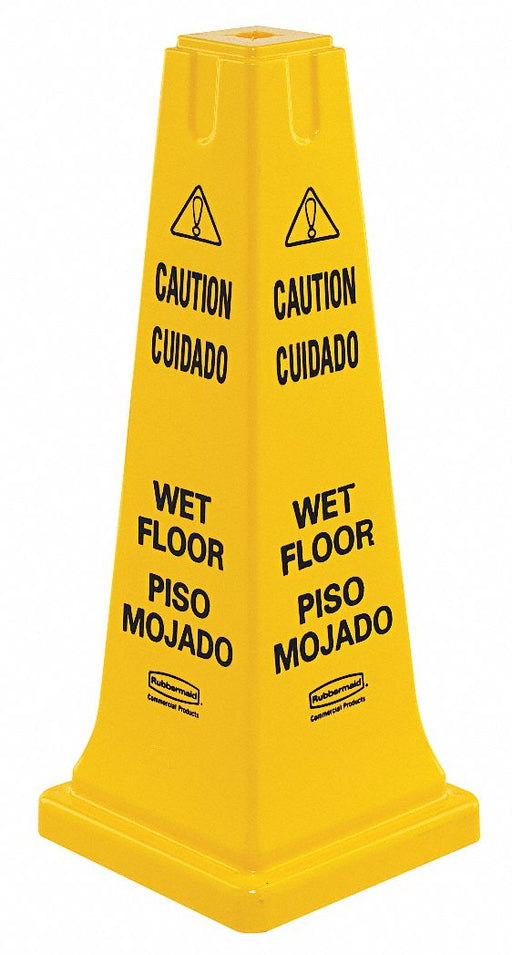 Safety Cone Yellow HDPE 26 in H