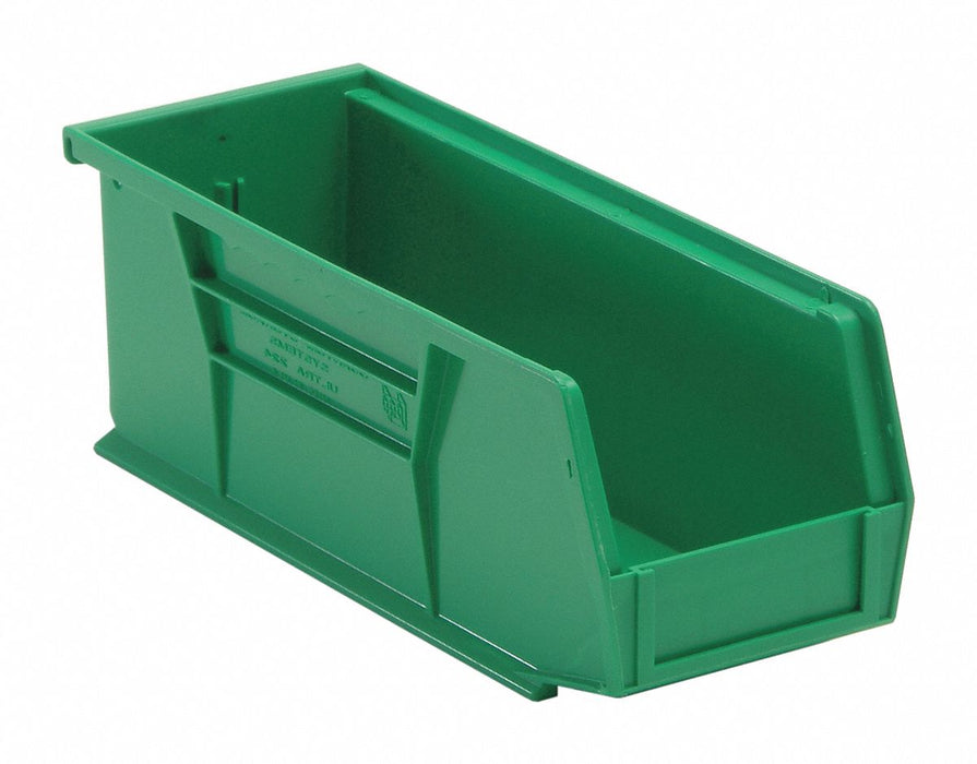 E1526 Hang and Stack Bin Green PP 4 in