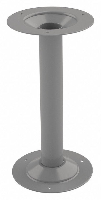 Bench Pedestal Rnd Gray 16 1/4 x8 1/4 