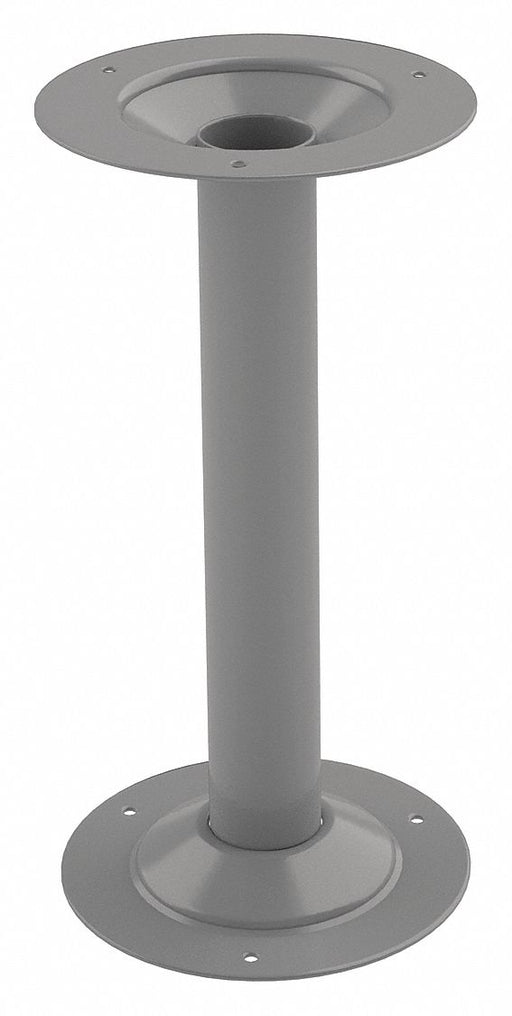 Bench Pedestal Rnd Gray 16 1/4 x8 1/4 