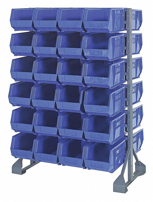 E1537 BinRailFlrRck 20inx54inx36in LdCp 133lb