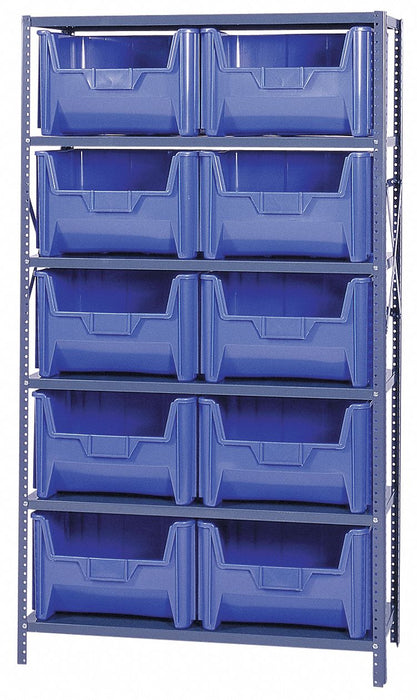 F1001 Bin Shlvng 18inx75inx42in Blue