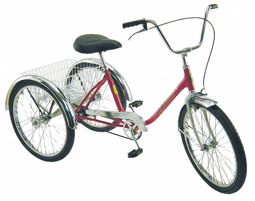E3996 Tricycle 24 Wheel Yellow 275 lb Cap.
