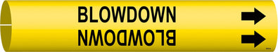 Pipe Marker Blowdown 13/16 in H 4/5 in W