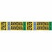 Pipe Marker Ammonia 1 1/8in H 7in W