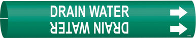 Pipe Marker Drain Water 2 13/16in H