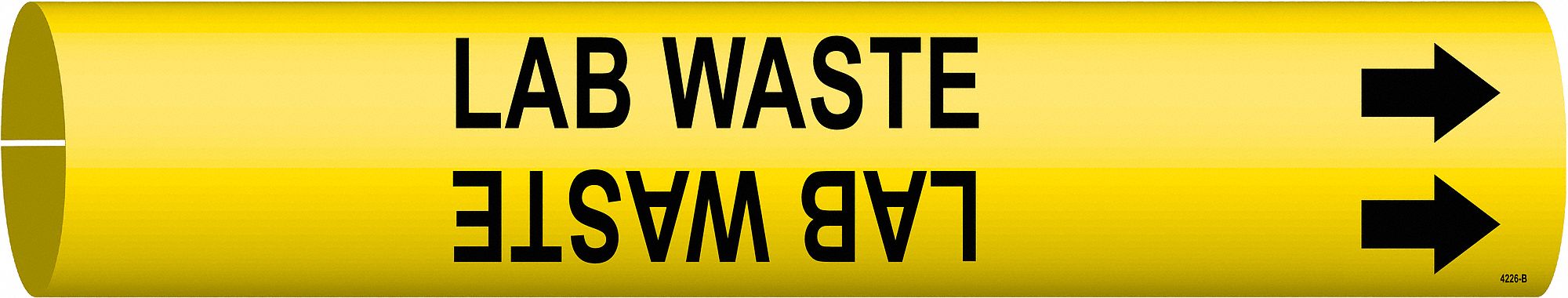 Pipe Marker Lab Waste 7/8 in H 7/8 in W