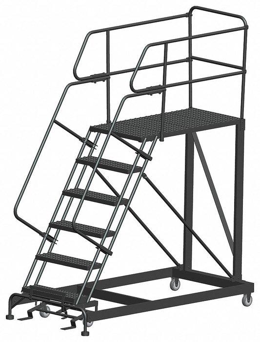 Roll Work Platform Steel Single 60 In.H