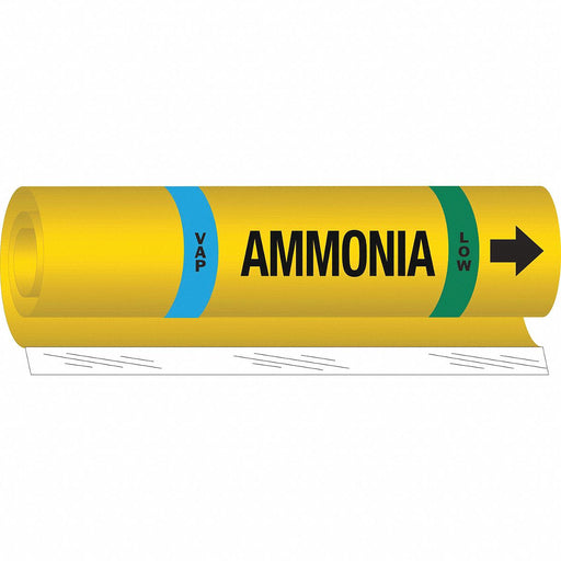 Pipe Marker Ammonia 26 in H 12 in W